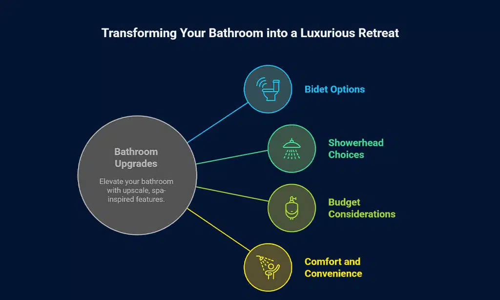 Add Luxury Features Like a Bidet or High-End Showerhead