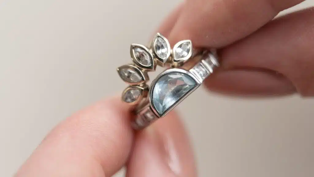 Aquamarine Engagement Ring