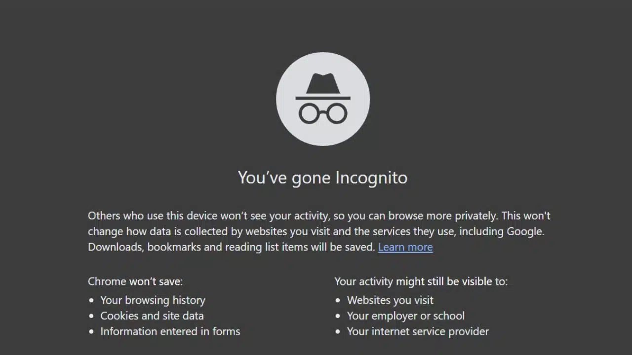 Incognito Mode Data Privacy