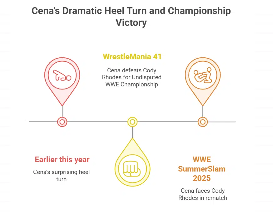 Cena’s Career-Twisting Heel Turn and WrestleMania Victory