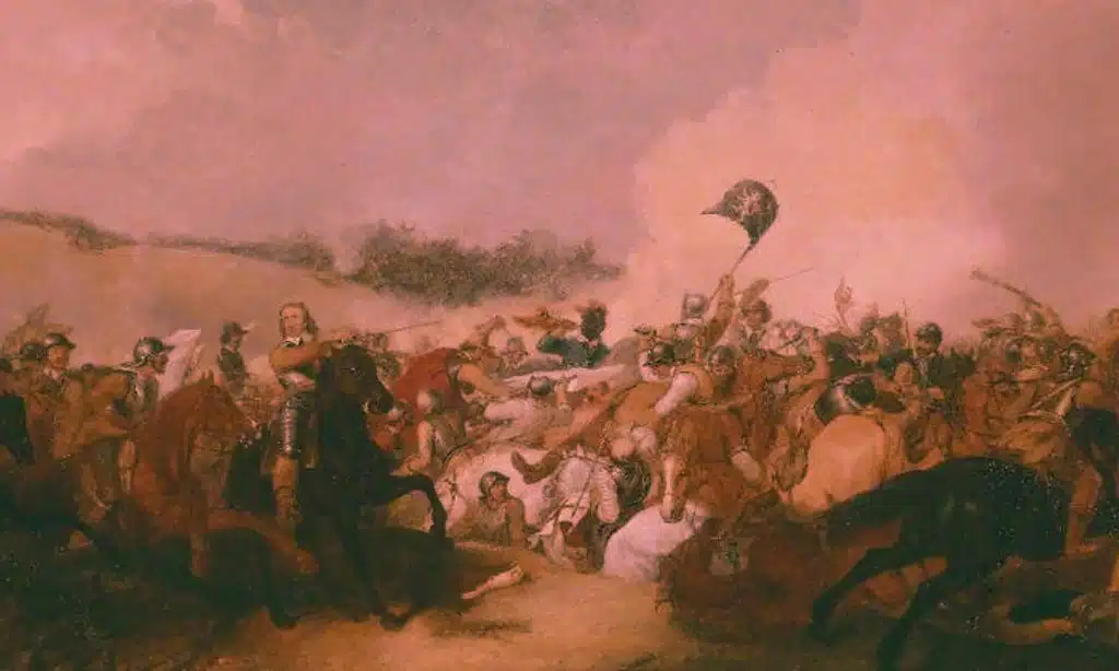 Oliver Cromwell constrains John Lambert