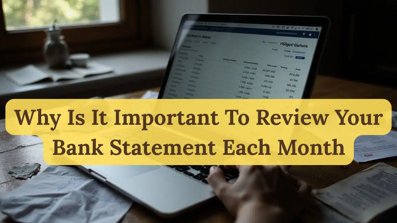 Why Is It Important To Review Your Bank Statement Each Month