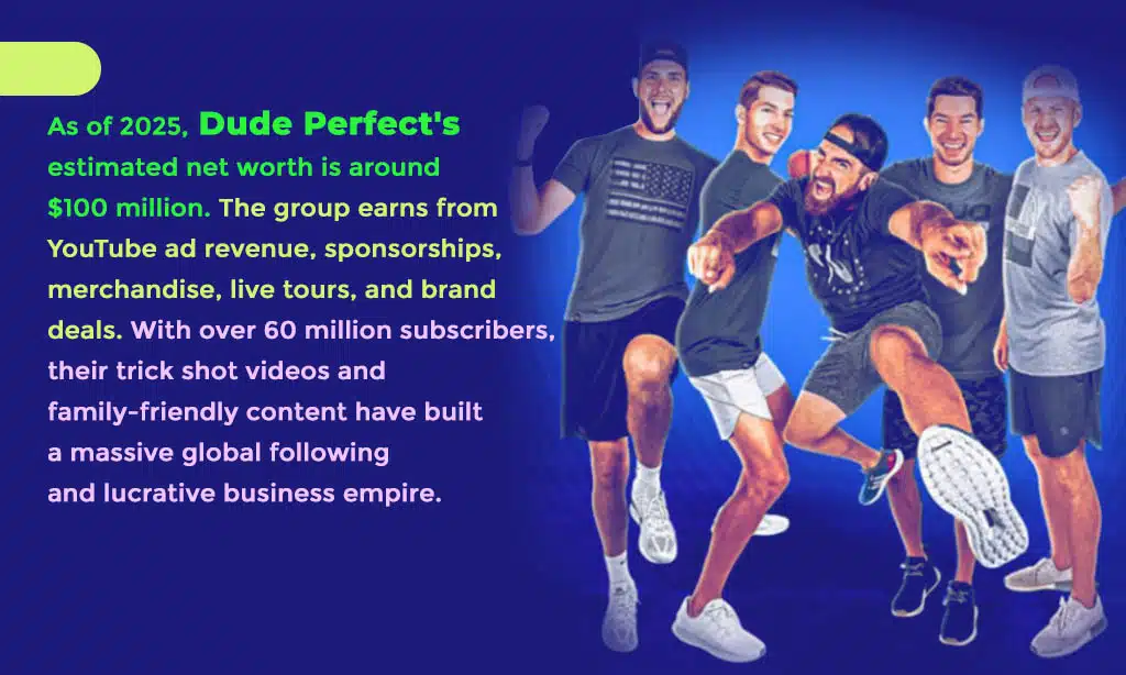 dude perfect net worth 2025