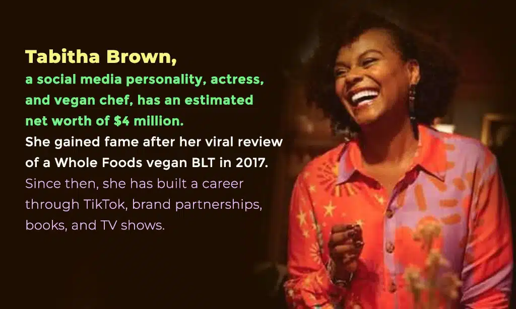 tabitha brown estimated net worth