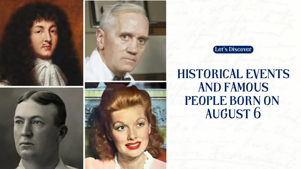 Historical Events and Famous People Born on August 6