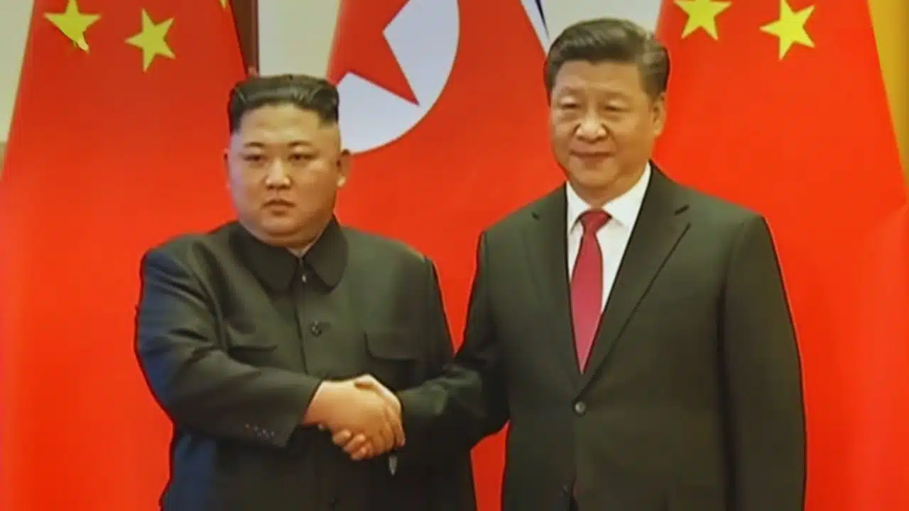 Kim Jong Un Xi Putin China military parade