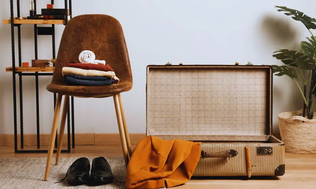 Repurpose Items Like Vintage Suitcases for Storage