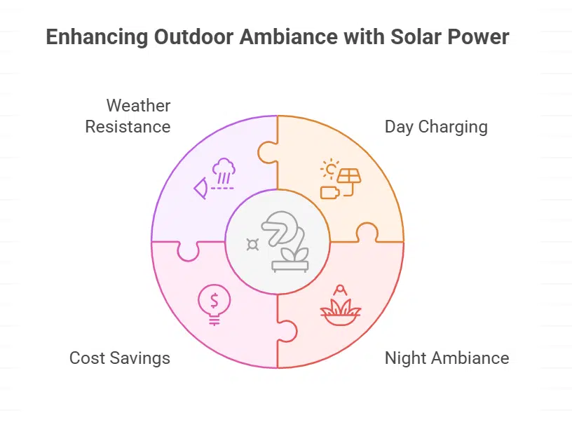 Solar-Powered Garden Decor