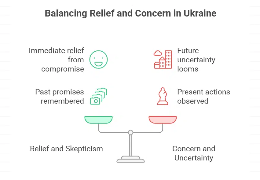 Ukraine’s Reaction Relief Mixed With Concern