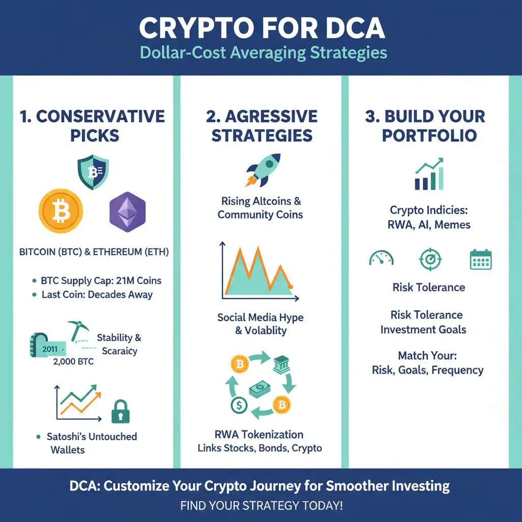 How do I choose the best cryptocurrency for dollar-cost averaging