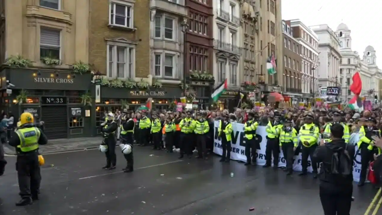 London Anti-Immigration Protests Turn Violent in Police Clashes