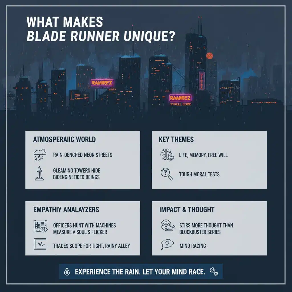 What makes the Blade Runner universe unique?