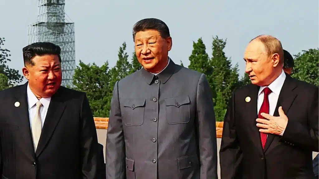 xi jinping putin kim china military parade