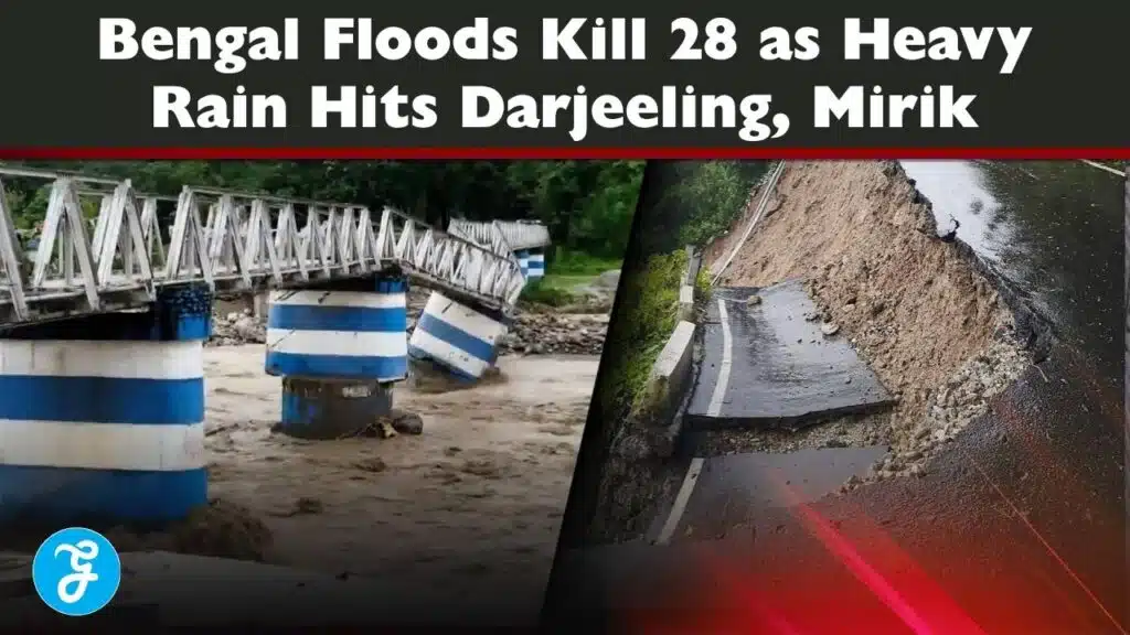 Bengal floods Darjeeling Mirik heavy rain