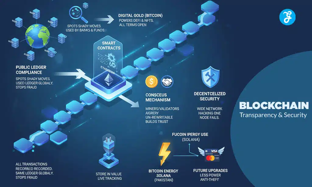 Blockchain Ensures Transparency and Security