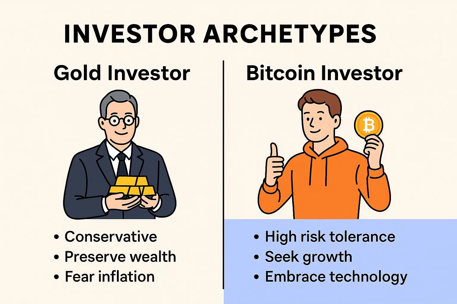 Gold Investor vs BTC Investor