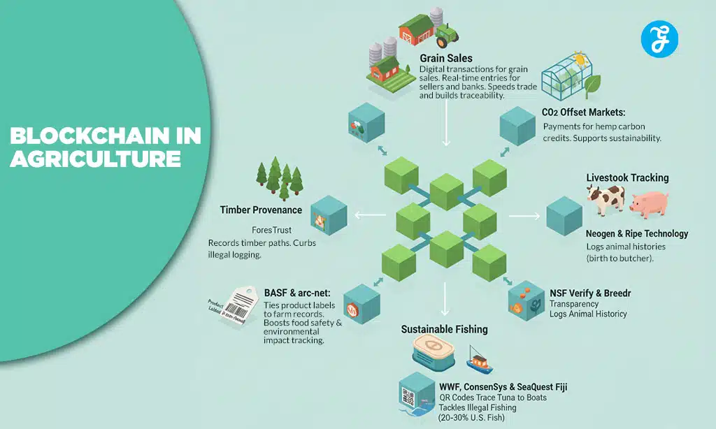 How blockchain is used in agriculture