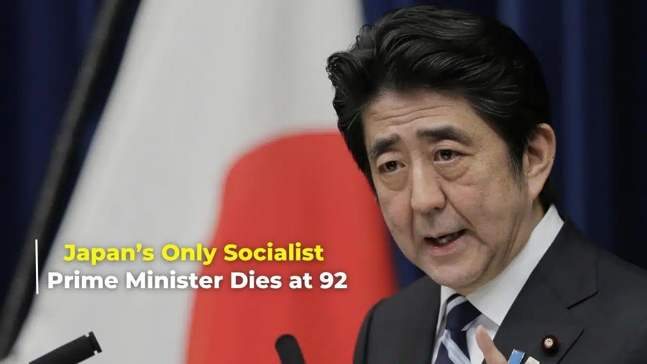 Japan’s Only Socialist Prime Minister Dies at 92