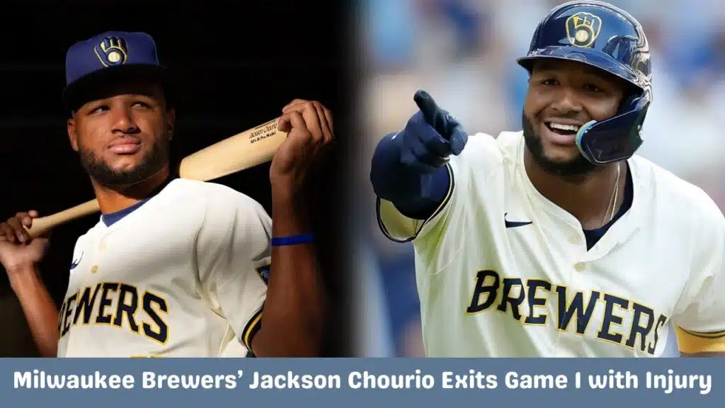 milwaukee brewers jackson chourio exits game