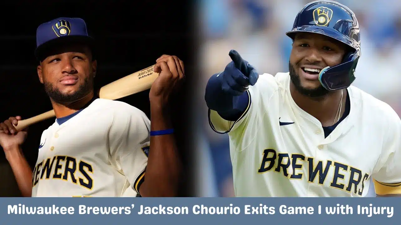 milwaukee brewers jackson chourio exits game