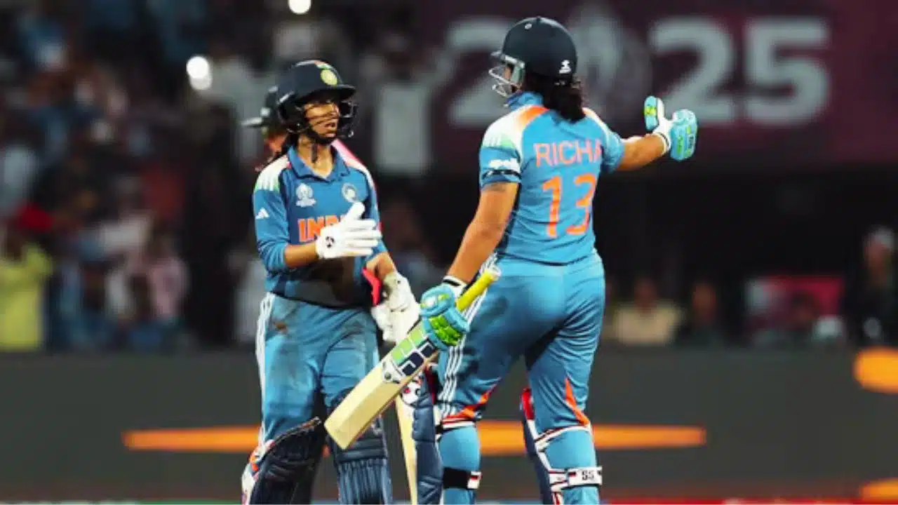 india vs australia women world cup semifinal record chase