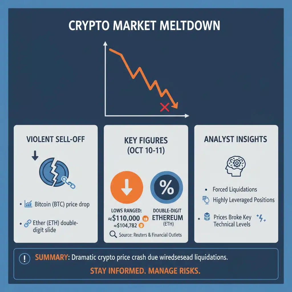 The market backdrop a violent crypto sell-off
