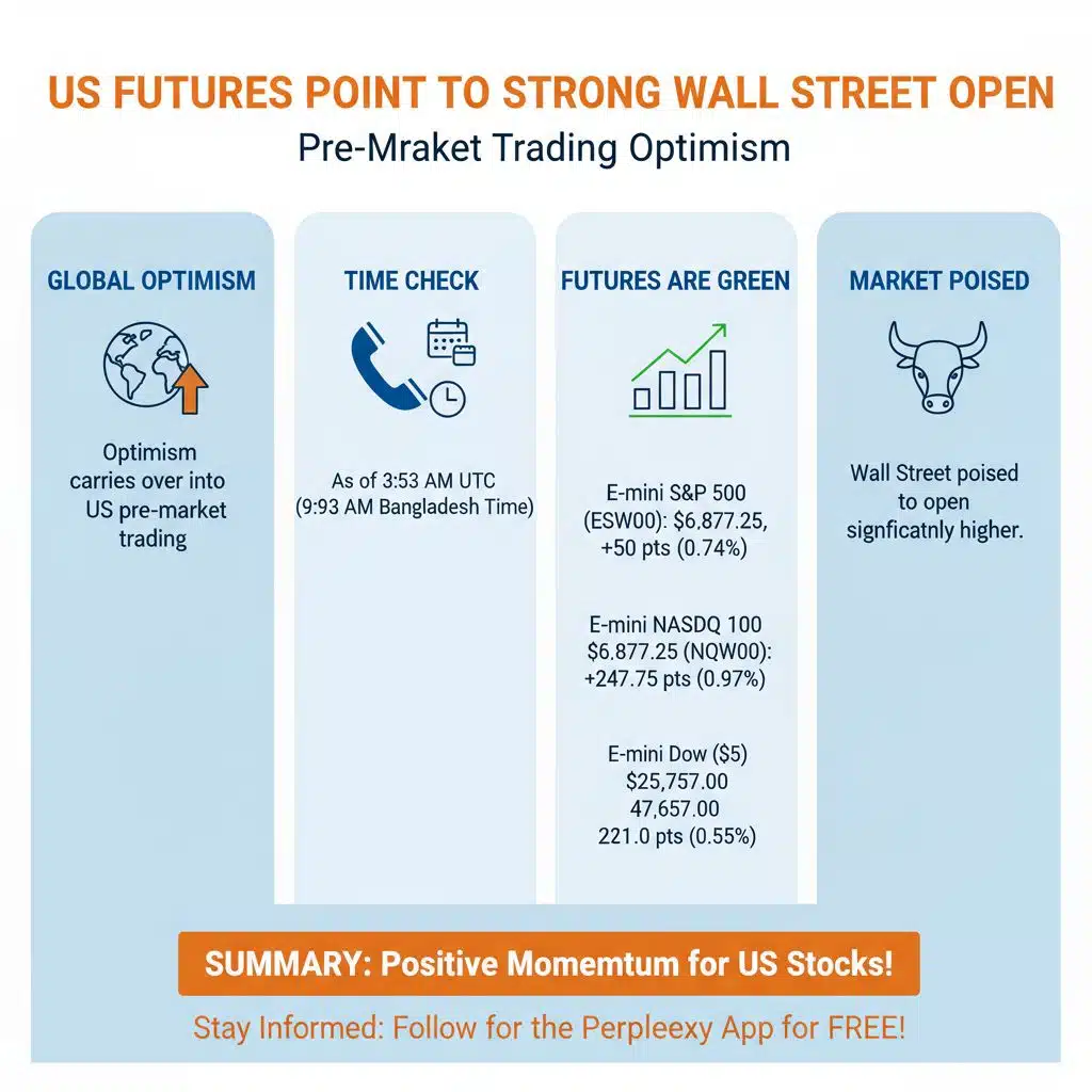 US Futures Point to Strong Wall Street Open