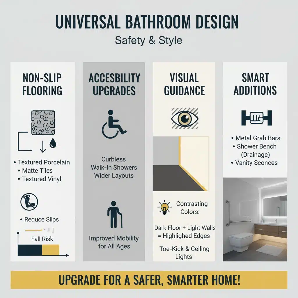 Use Non-Slip Flooring Options