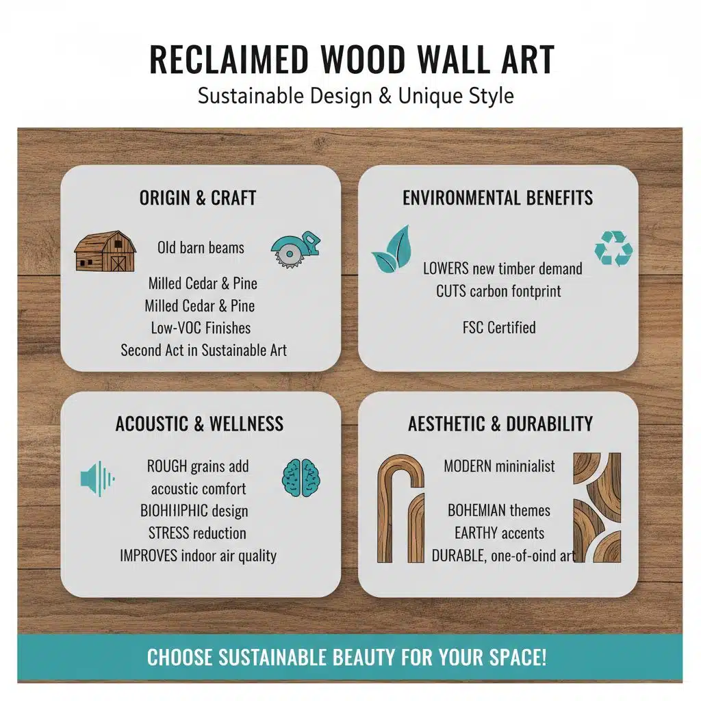 What is reclaimed wood wall art and why choose it