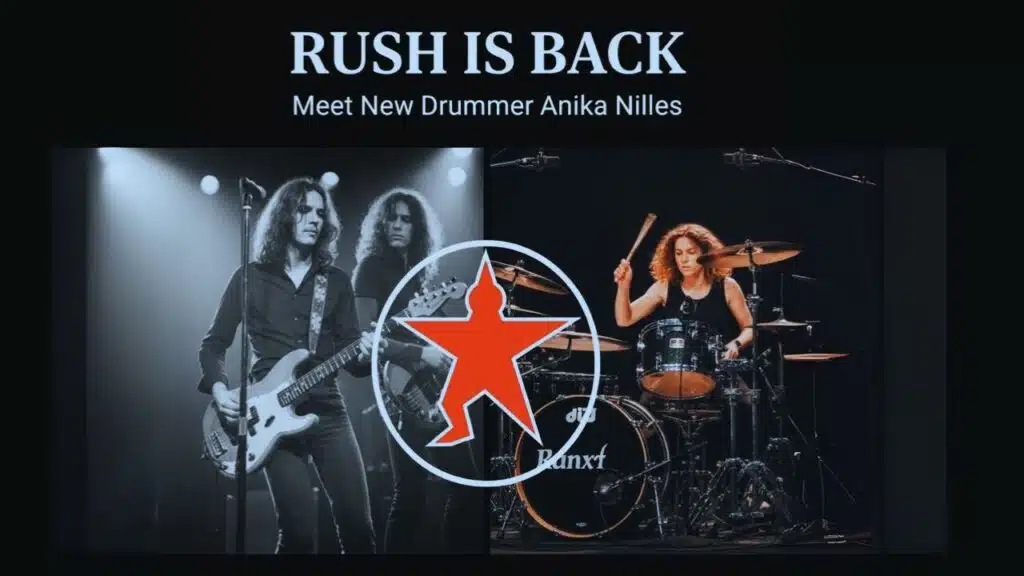 Who is Anika Nilles Rush 2026 reunion tour drummer