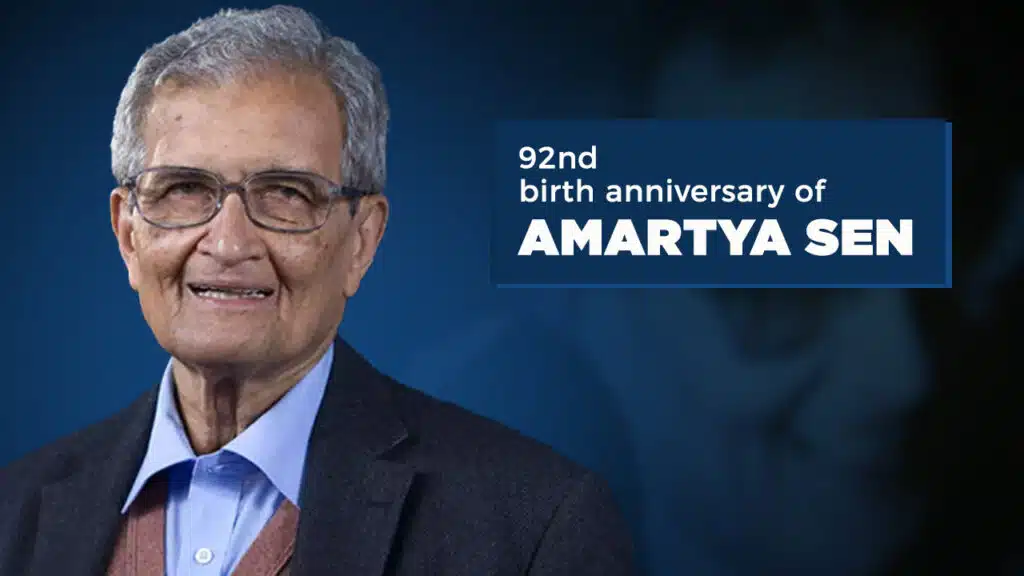 92nd birth anniversary of Amartya Sen