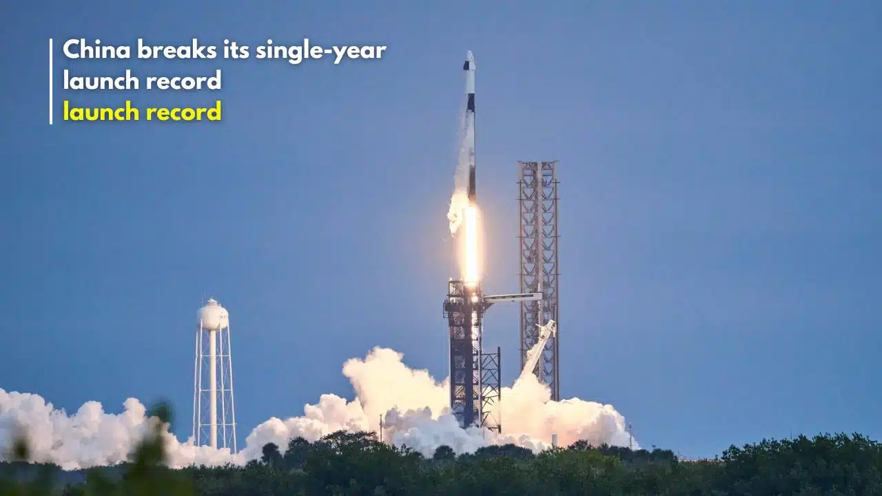 China breaks launch record