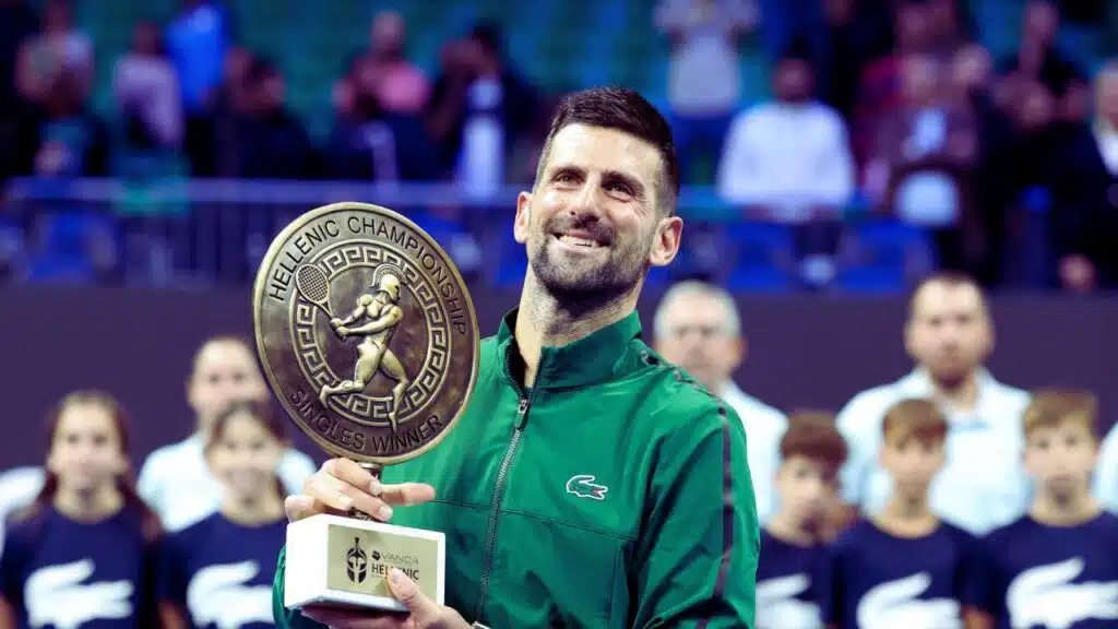 djokovic athens win secures auger aliassime atp finals spot