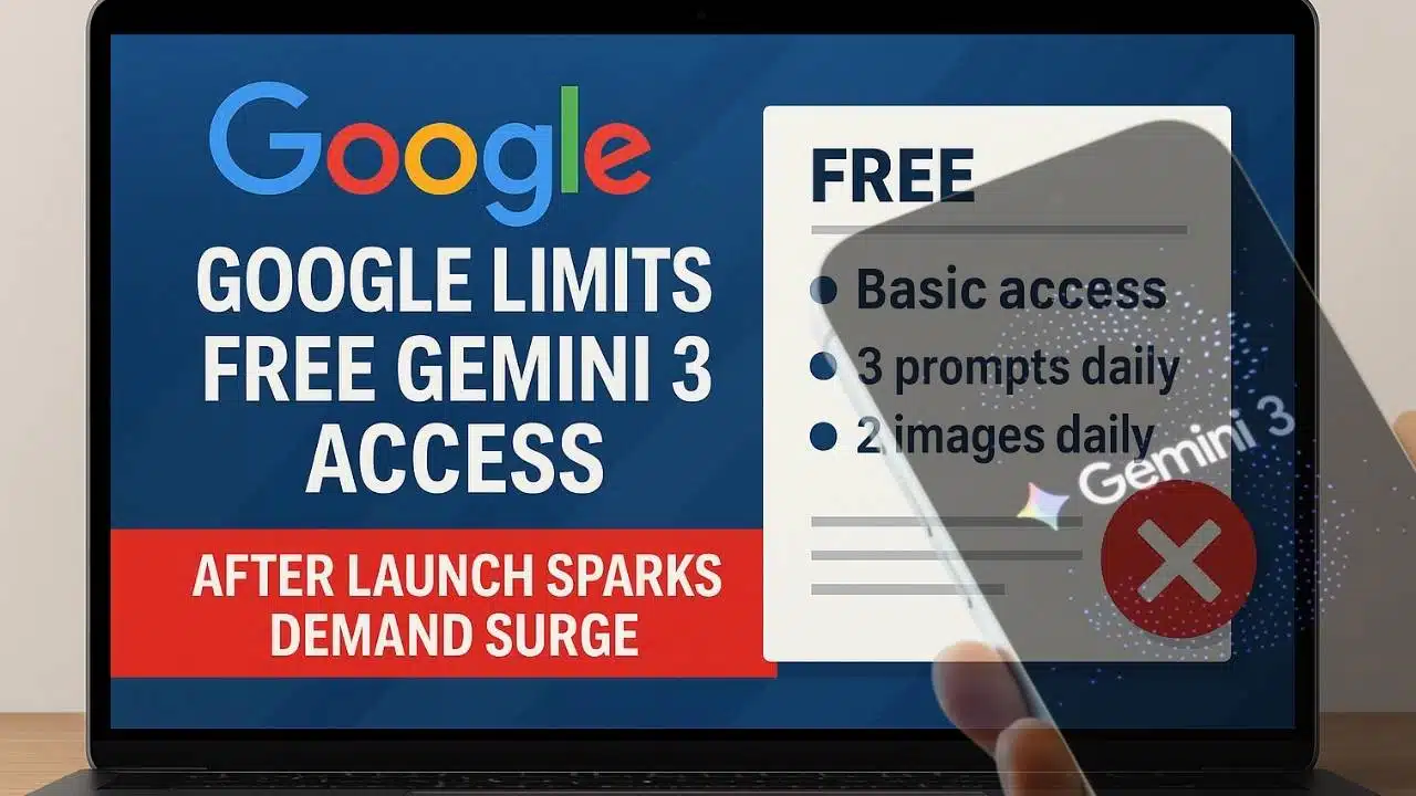 Google Cuts Free Gemini 3 Access After Demand Surge