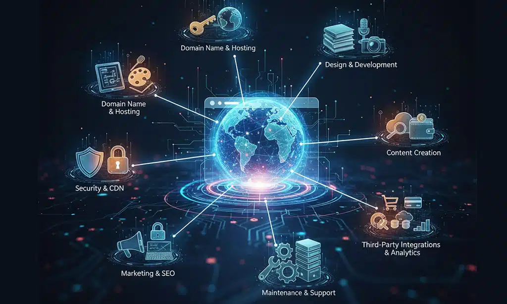 cost of launching a high-traffic website