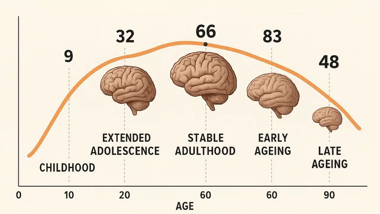 Scientists Identify Five Brain Eras That Shape the Human Lifespan