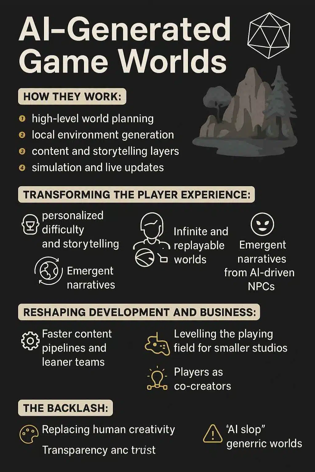 AI-Generated Game Worlds