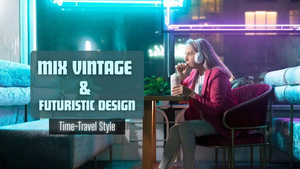 mix vintage and futuristic design