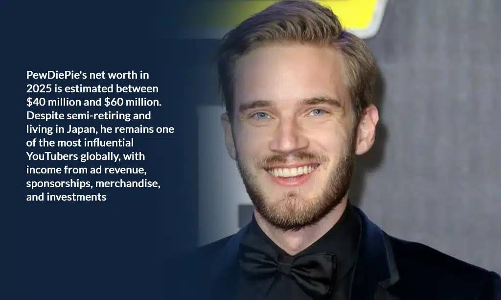 pewdiepie net worth in 2025