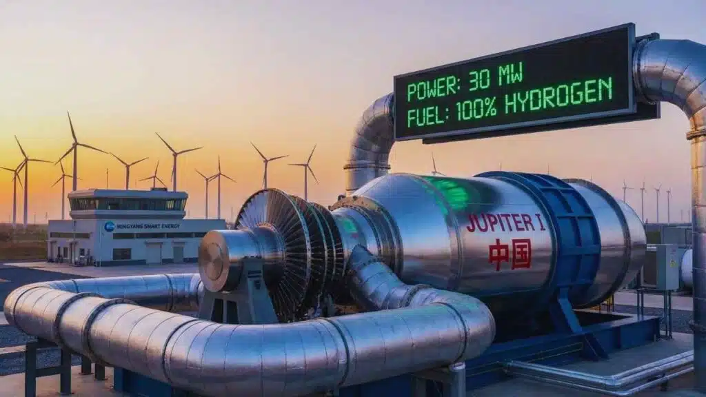 30MW pure hydrogen gas turbine