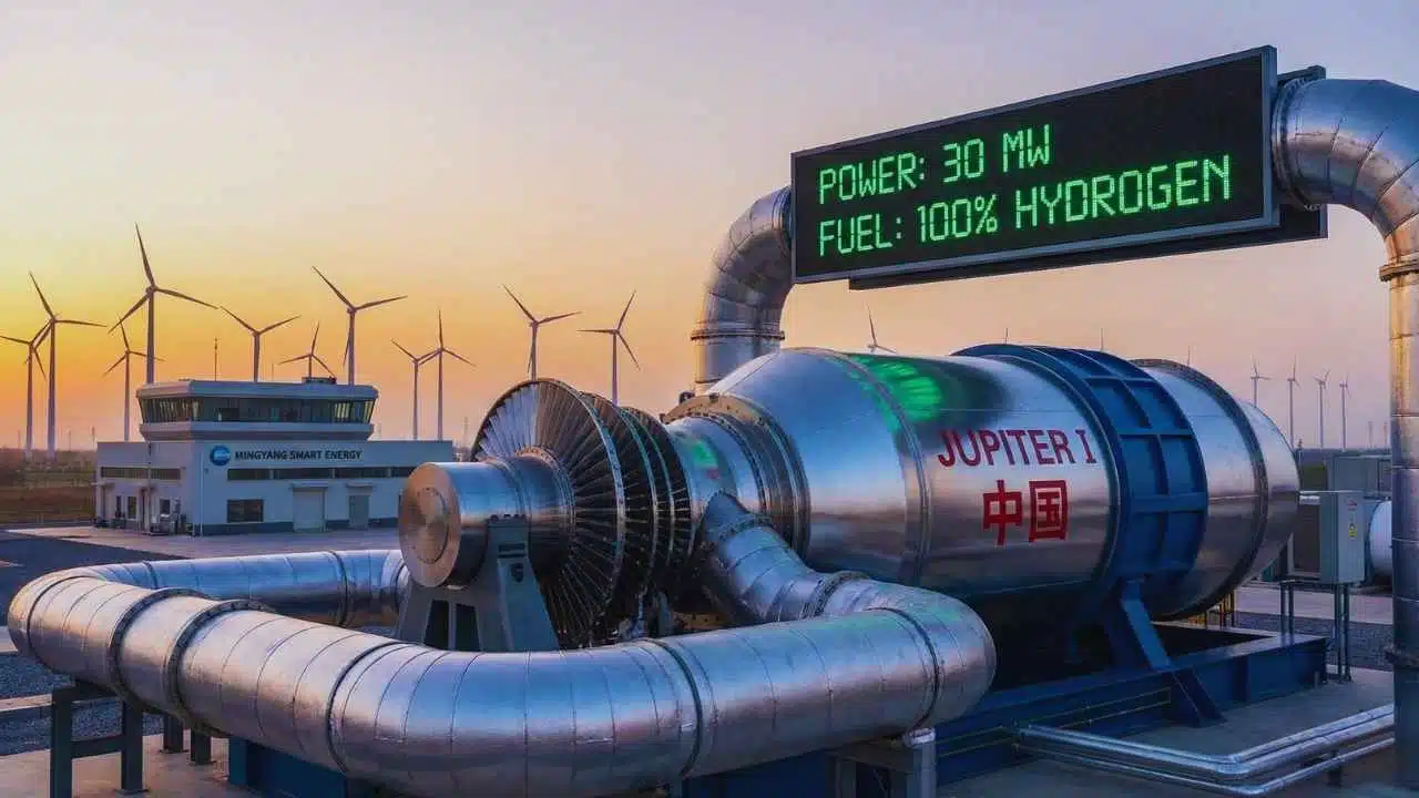 30MW pure hydrogen gas turbine