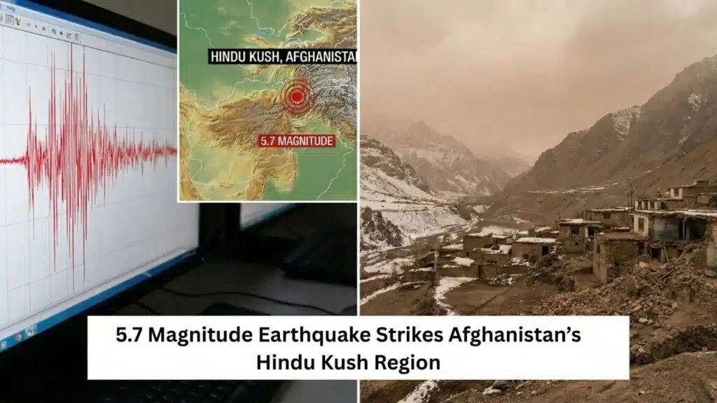 5.7 Magnitude Earthquake Strikes Afghanistan