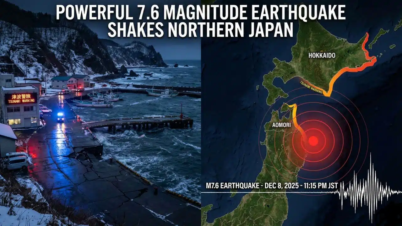 7.6 Magnitude Earthquake Strikes Northern Japan