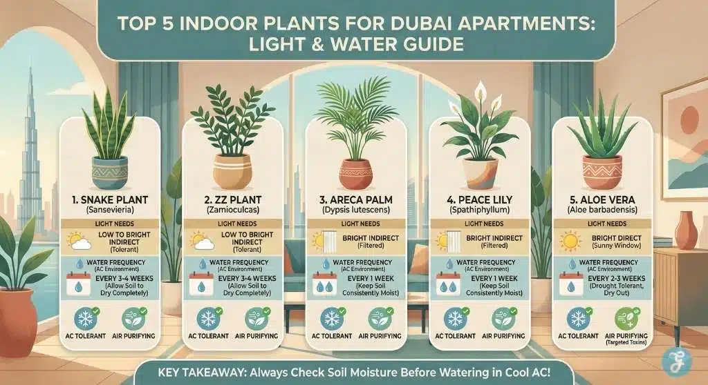Best Indoor Plants for Dubai Apartments