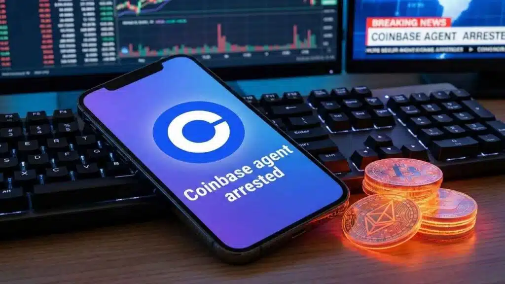 Coinbase agent arrested