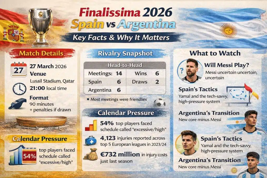 Finalissima 2026 Spain vs Argentina
