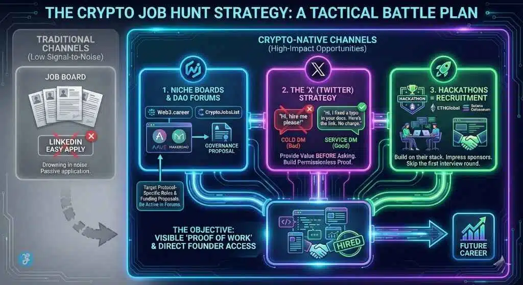 Crypto Career Roadmap job hunt