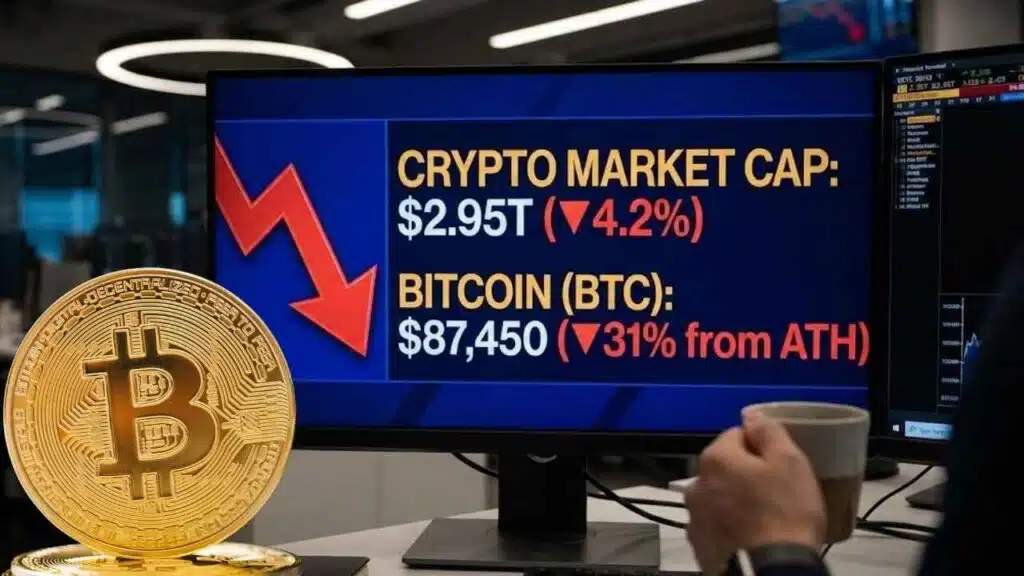 Crypto Market Cap Below $3 Trillion as Bitcoin Drops