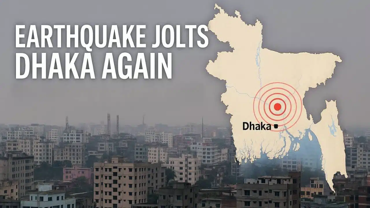 Earthquake Jolts Dhaka Again as 4.1 Quake Strikes Narsingdi