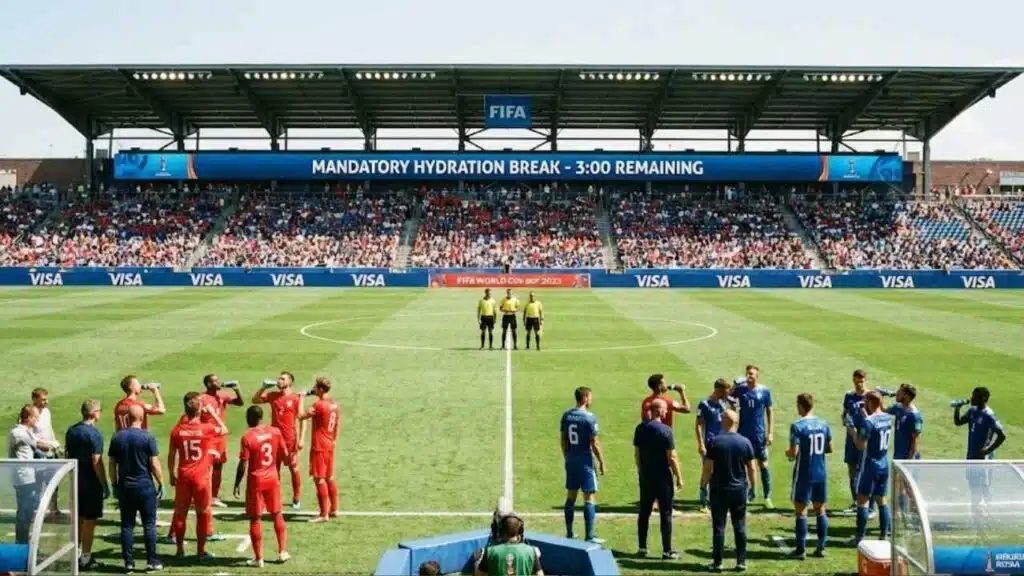 FIFA Adds Three-Minute Hydration Breaks in Each Half